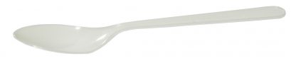 White Regular Plastic Dessert Spoon