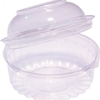 Food Bowl Clear Hinged Dome Lid 12 oz