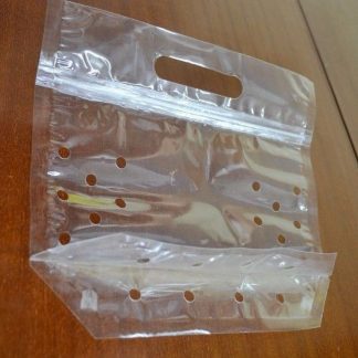 Clear Fruit Vented Polypropylene Bags with Zipper & Handle