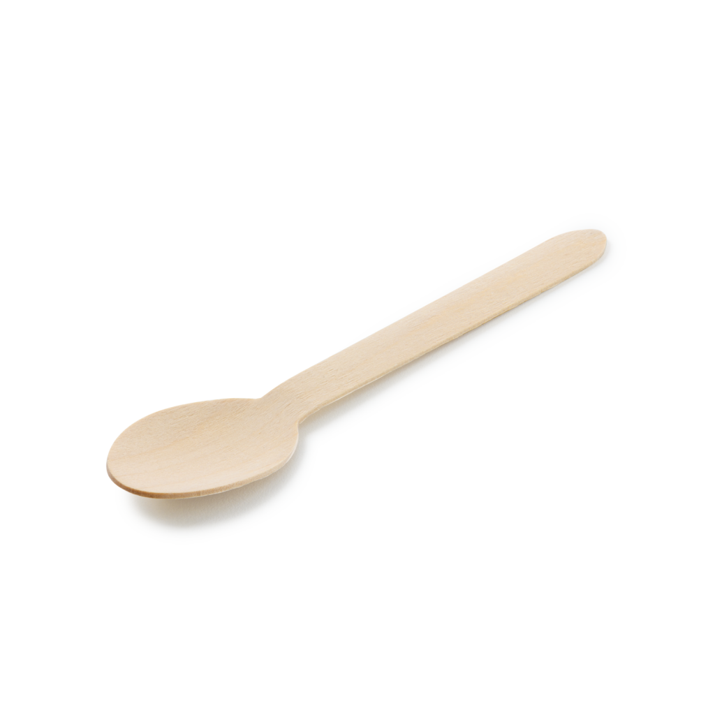 Wooden teaspoon 100mm perth megaplas