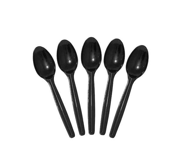 Plastic Spoon Black