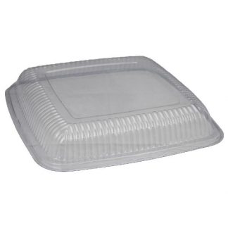 Clear PET Dome Square Lid 12"