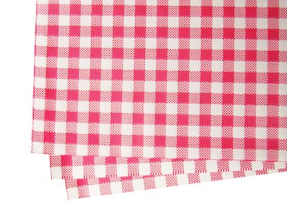 Greaseproof Gingham Red Paper