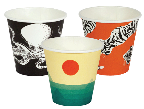 8oz Compostable Single-Wall Hot Drinking Cup Gallery Series