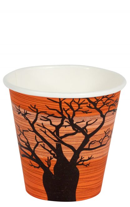 8oz Compostable Single-Wall Coffee Cup Baobob Tree