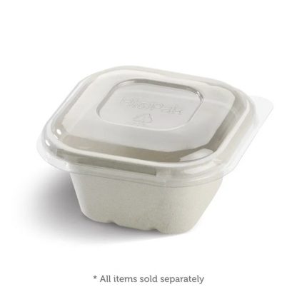 280ml Sugarcane Takeaway Square Base+Lid