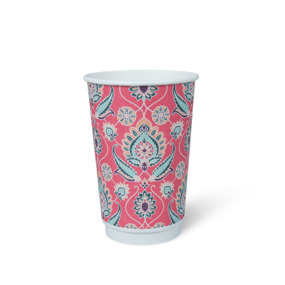 16oz DOUBLE WALL HOT CUP COFFEE ORIGINS™ Indonesia Front view