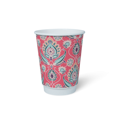 12oz DOUBLE WALL HOT CUP COFFEE ORIGINS™ Indonesia Front view