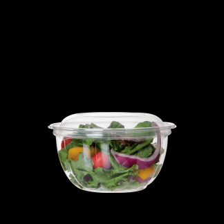 18oz PLA SALAD BOWL PLUS LID