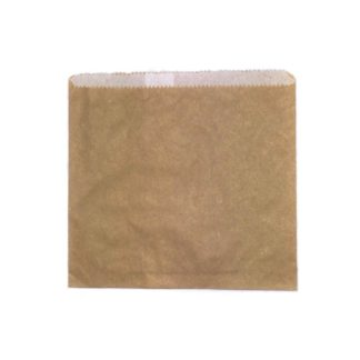 160 x 140 mm Brown Grease Proof Lined Paper Bag