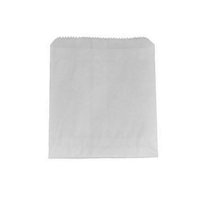 160 x 140 mm White Grease Proof Lined Paper Bag