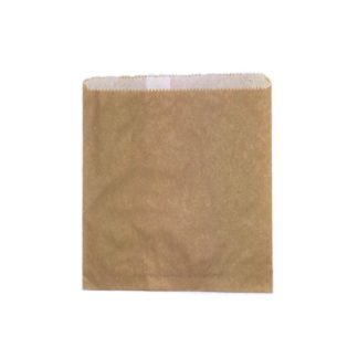 200 x 200 mm Brown Grease Proof Lined Paper Bag