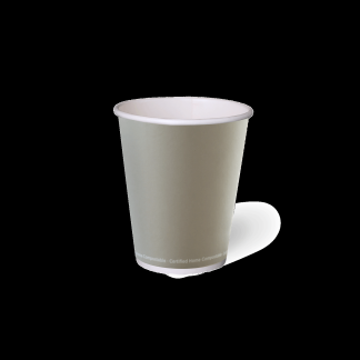 AQUEOUS SINGLE WALL HOT CUP SLATE 8oz