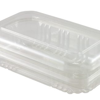 Plastic Food Containers with Hinged Lid (Large Salad)