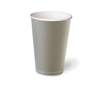 AQUEOUS SINGLE WALL HOT CUP SLATE 16oz