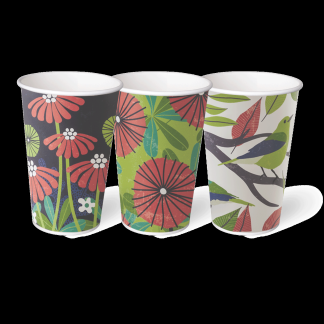 PLA LINED SINGLE WALL HOT CUPS 16oz GRASP THE MOMENT GROUP