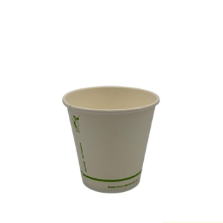 ECOGO WHITE 8oz 90mm SINGLE WALL HOT CUP