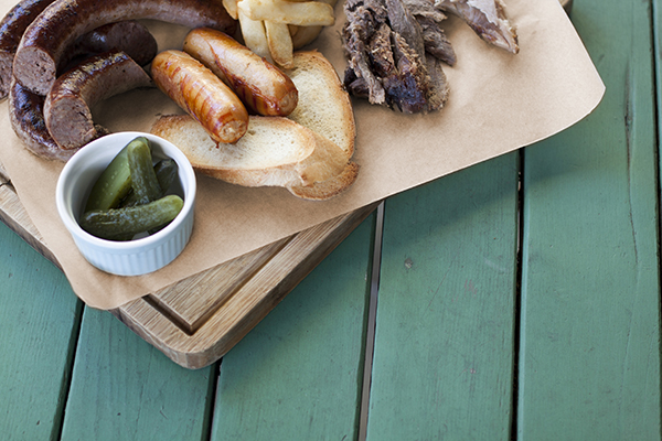 Meat Platter served on Greaseproof Paper